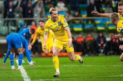WROCLAW, POLAND - MARCH 26, 2024: Qualifications for UEFA Euro 2024. Final play-off match Ukraine -