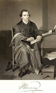 Patrick Henry (1736-1799) portrait of famous American, politician and lawyer, representative of the