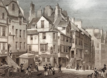 John Knox's House, High Street, Edinburgh, Scotland, 19th century, from Modern Athens by Th. H.