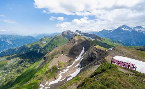 View from the summit of Faulhorn, mountain landscape, Bernese Alps, Bernese Oberland, Switzerland