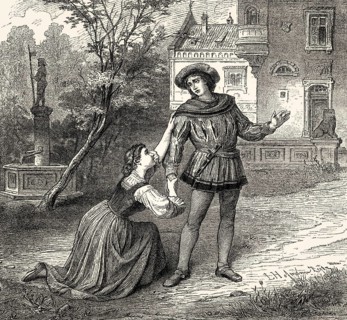 Scene from THE MAID OF THE MILL'S REPENTANCE, Der Müllerin Reue, a ballad by Johann Wolfgang von