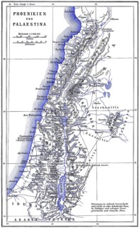 Map of ancient Phoenicia and Palestine