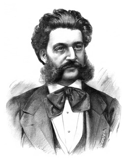 Johann Baptist Strauss II, 1825 – 1899, Austrian composer and violinist, 1879, digitally edited