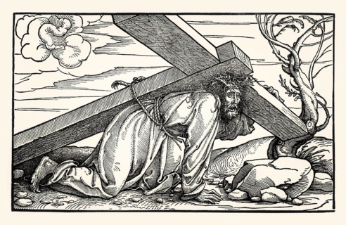 Christ and the Cross, woodcut by Hans Holbein the Younger, 16th century