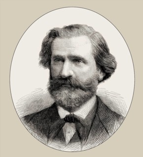 Giuseppe Verdi, 1813 – 1901, Italian opera composer, digitally edited
