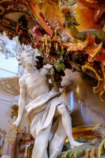 Archangel Michael, Expulsion from Paradise, Pulpit, Minster, Zwiefalten Monastery, Swabian Alb,