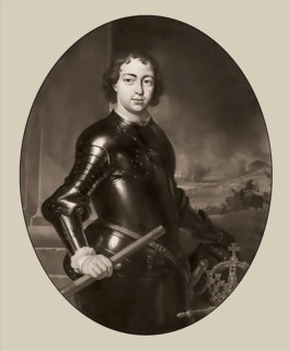 Portrait of Peter the Great, Peter I or Pyotr Alexeyevich Romanov, 1672-1725, Emperor of the