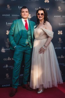 Dieter Padar and company at the first Fashion Night with Harald Glööckler for his new fashion