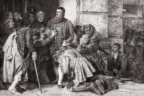 Andreas Hofer led to execution, Tyrolean Rebellion, 1809