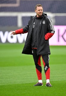 National trainer coach Julian Nagelsmann GER gesture soccer, training German national team,