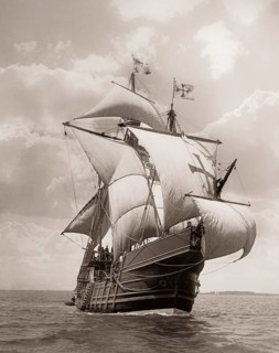 Replica of the Spanish caravel Santa Maria, used by Christopher Columbus in his first voyage across