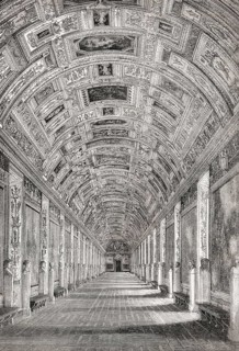The gallery of maps, Vatican Museums, Vatican City, Rome, Italy, 19th Century
