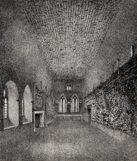 Painted Chamber, part of the medieval Palace of Westminster, Westminster, London, UK, 1807