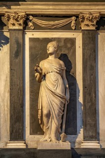 Statue in the interior of the Cathedral of St Anastasia in Zadar, Croatia