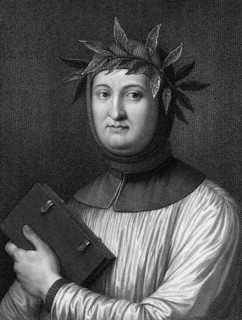 Francesco Petrarca or Petrarch, 1304 - 1374, an Italian poet and historian