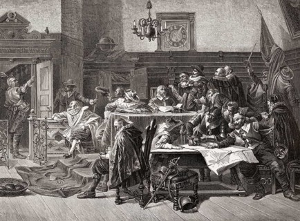 The Council of Stralsund rejects the call for surrender, siege of the city of Stralsund, Thirty