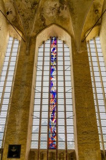 Interior photo, St Mary's Church in the old town of Stralsund, Mecklenburg-Western Pomerania,