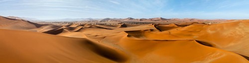 Aerial view of sand dunes in the Namib Desert, Namib Naukluft Park, Namibia