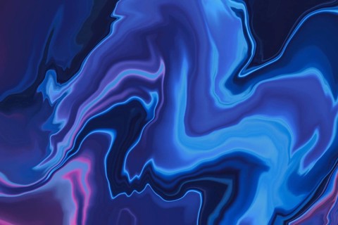 A mesmerizing abstract background featuring swirling patterns in vibrant neon blue and pink hues.