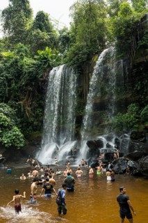Kulen Waterfall, Phnom Kulen National Park, Siem Reap, Cambodia