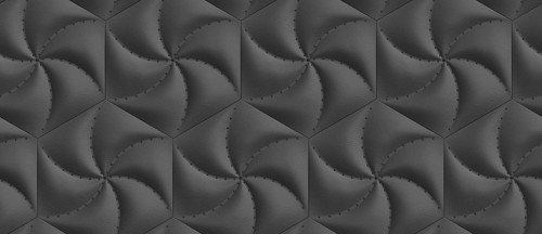 A captivating 3D illustration of geometric hexagon tile pattern, perfect for wallpaper design The