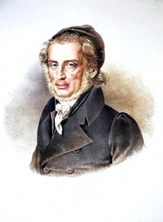 Hermann Landauer, Rabbi in Bratislava around 1830, Historical, digitally restored reproduction from