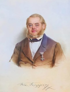 Wilhelm Knepper (1800-1871), Austrian coloured paper manufacturer, Historical, digitally restored