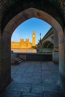 Houses of Parliament on the Thames with Big Ben and Westminster Bridge, London, England, Great