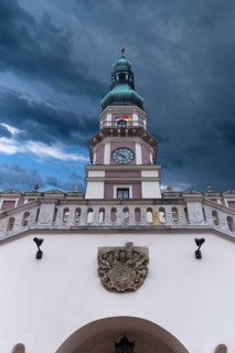 Italian Renaissance style town hall built in 1578, Zamosc, Poland