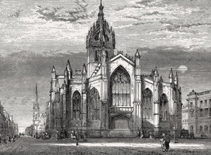St Giles' Cathedral, High Kirk of Edinburgh, Scotland, 19th century