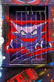 Graffiti Street, Street Art, Ghent, Flanders, Belgium