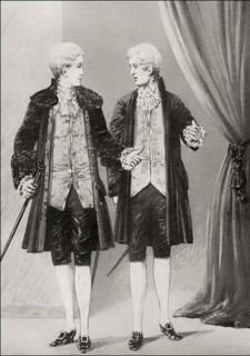 Clavigo with Beaumarchais, Scene from Clavigo, a tragedy by Johann Wolfgang von Goethe in 1774