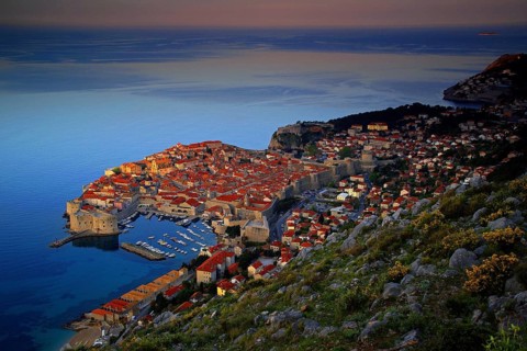 Croatia, Dubrovnik, twilight, Dalmatia
