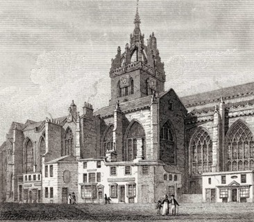 St Giles' Church, Edinburgh, Scotland, 19th century, Views in Edinburgh by J. & H. S. Storer