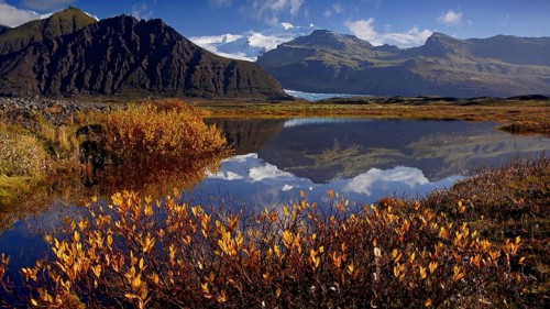 Iceland, Europe, landscape in Skaftafell NP, Skaftafell NP