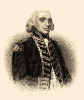 Admiral der Flotte Richard Howe, 1. Earl Howe, 1726-1799, britischer Marineoffizier