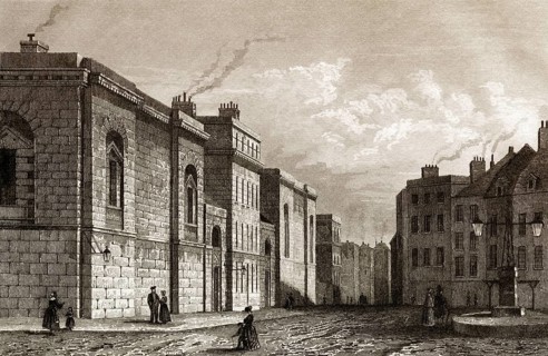 Das zweite Newgate-Gefängnis, City of London, England, 19. Jahrhundert