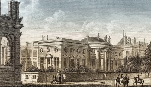 The Palais de la Légion d'honneur, Paris, antique steel engraved print, 1831