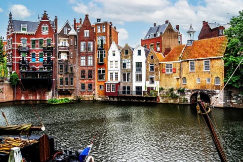 Delfshaven, historic district known for its picturesque harbor, starting point of the departure of