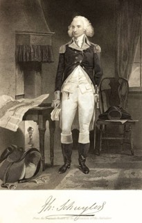 Philip Schuyler (1733-1804) politician and officer, portrait of famous American, general in the