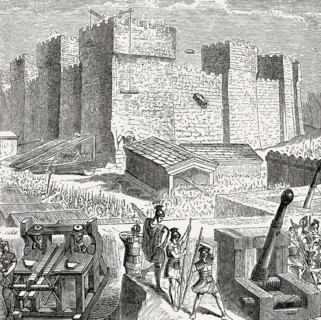 Siege of the ancient Greek city of Akragas by the Romans in 262 BCE