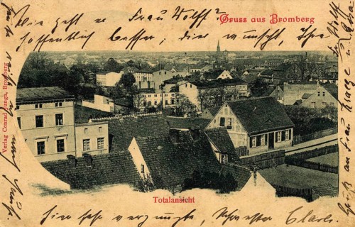 Historical postcard around 1900, Bromberg, today Bydgoszcz, in the Polish Kujawsko-Pomorskie