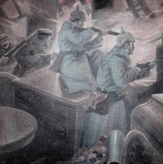 World War 1, French attack near Ypres is repulsed by the Germans (original text from 1915, original
