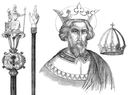 Karl der Große, Karl der Große oder Carolus Magnus, 747-814, König der Franken und Kaiser der Römer