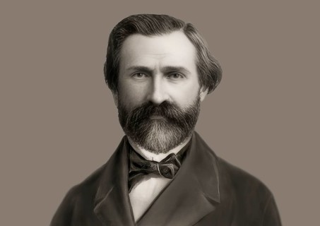 Giuseppe Verdi, 1813 – 1901, Italian opera composer, digitally edited