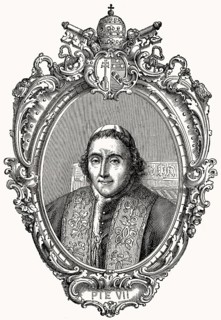 Pope Pius VII, 14 August 1742 – 20 August 1823, reigned as Pope from 14 March 1800 to his death