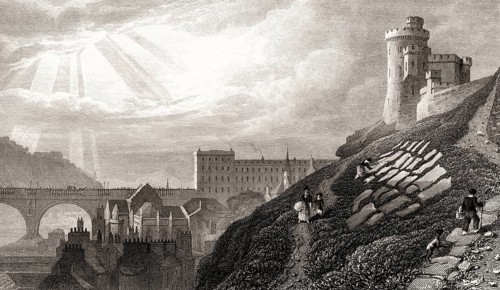 The Jail Governor's House, Edinburgh, Scotland, 19th century, from Modern Athens by Th. H. Shepherd