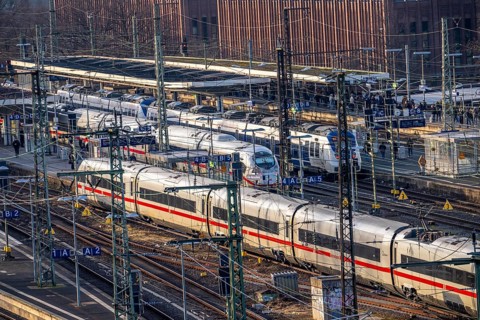 Cologne-Messe/Deutz station, 2nd largest train station in Cologne, transfer station between