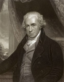 James Watt, 1736 - 1819, schottischer Erfinder der Dampfmaschine