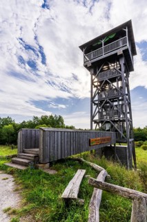 National Park Hainch with Observation Tower Hainichblick, Thüringen, Germany